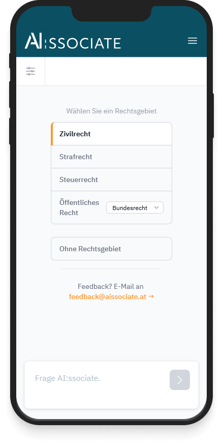 Screenshot der Benutzeroberfläche